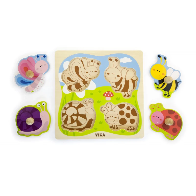 Puzzle cu manere Insecte, Viga