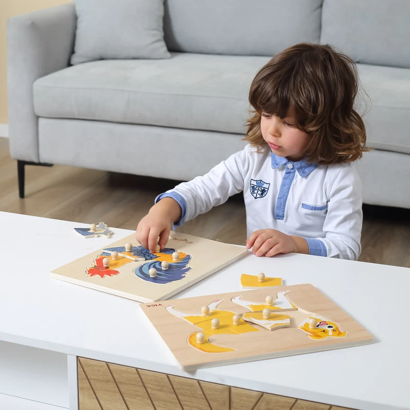 Puzzle Montessori, Girafa, Viga