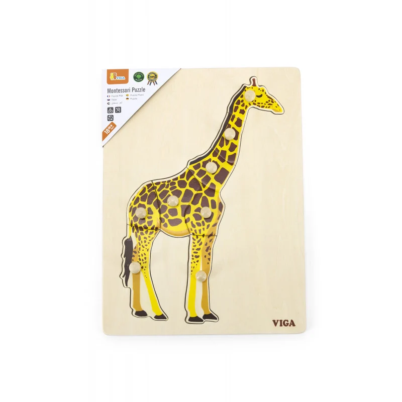 Puzzle Montessori, Girafa, Viga