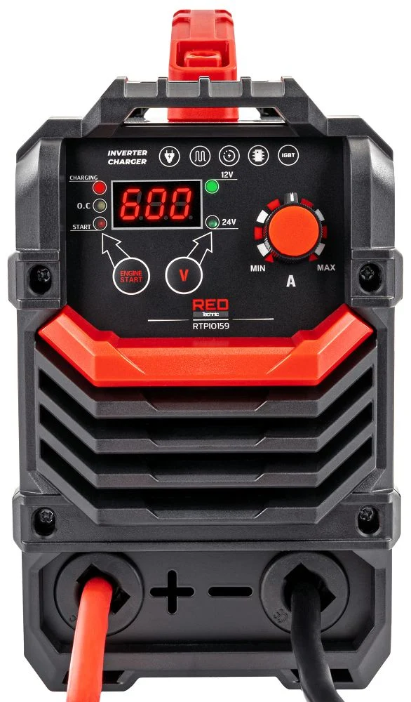 Redresor tip invertor cu afisaj LCD, 600 , Red Technic RTPI0169