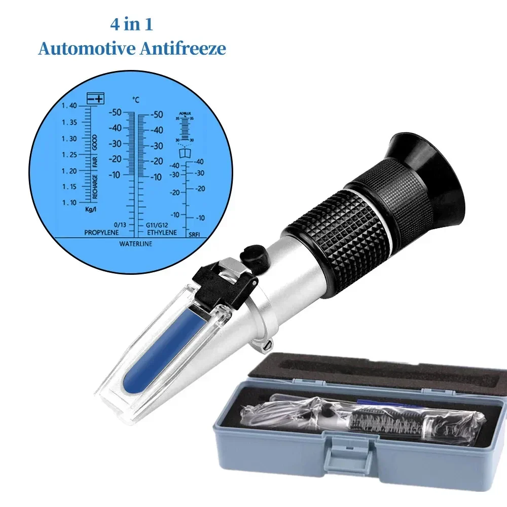 Refractometru ATC 4--1 lichide auto, (acid baterie, antigel, lichid parbriz, adblue)