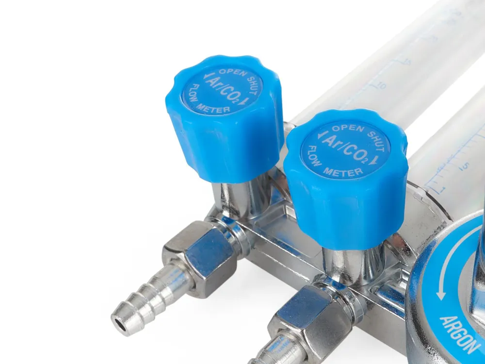 Regulator de presiune CO2 / argon cu rotametru dublu, Geko G80076