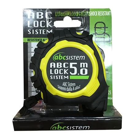 Ruletă de 5 metri cu sistem ABC Lock