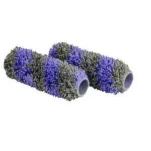 2x Rulou, trafalet profesional SILVER MICROFIBER TWIST 100 x 20 mm, Blue Dolphin