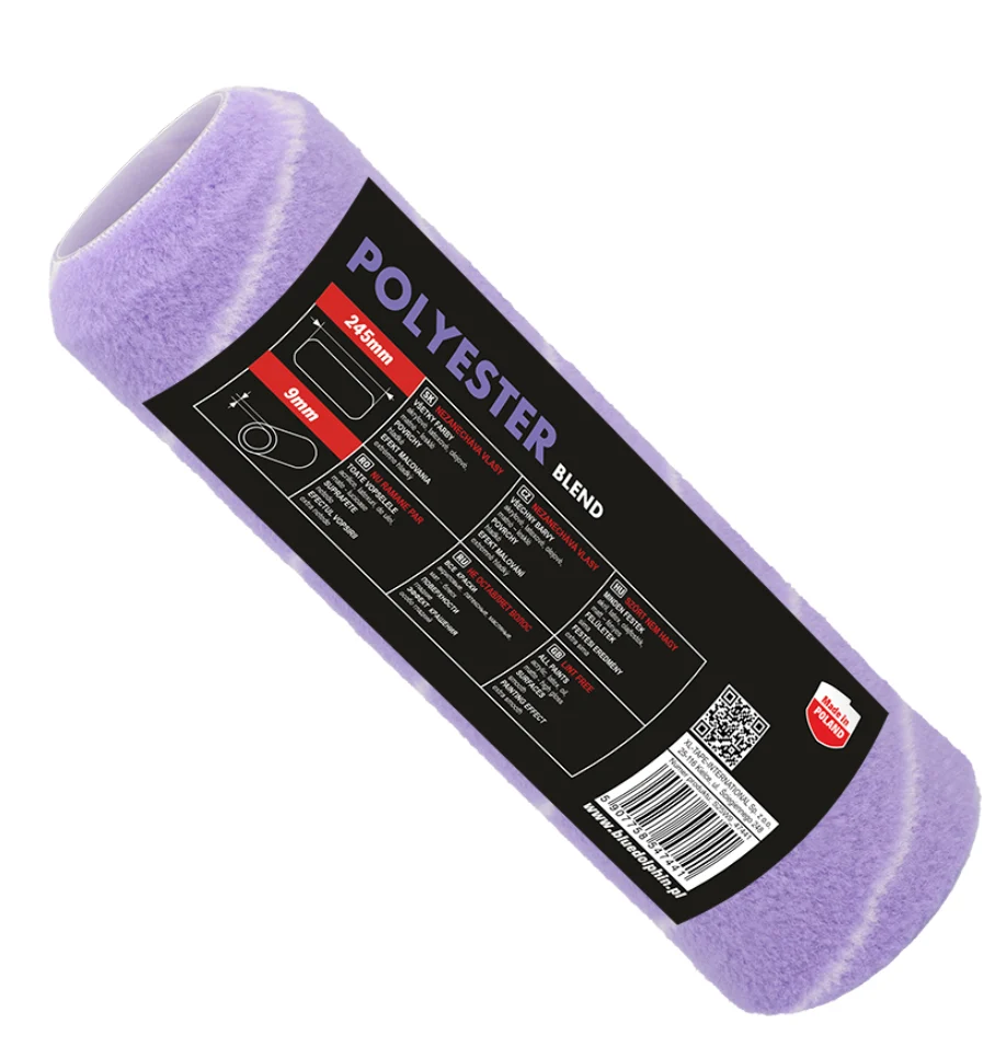 Rulou, trafalet profesional SPINNER POLYESTER BLEND 250 x 13 mm - Blue Dolphin