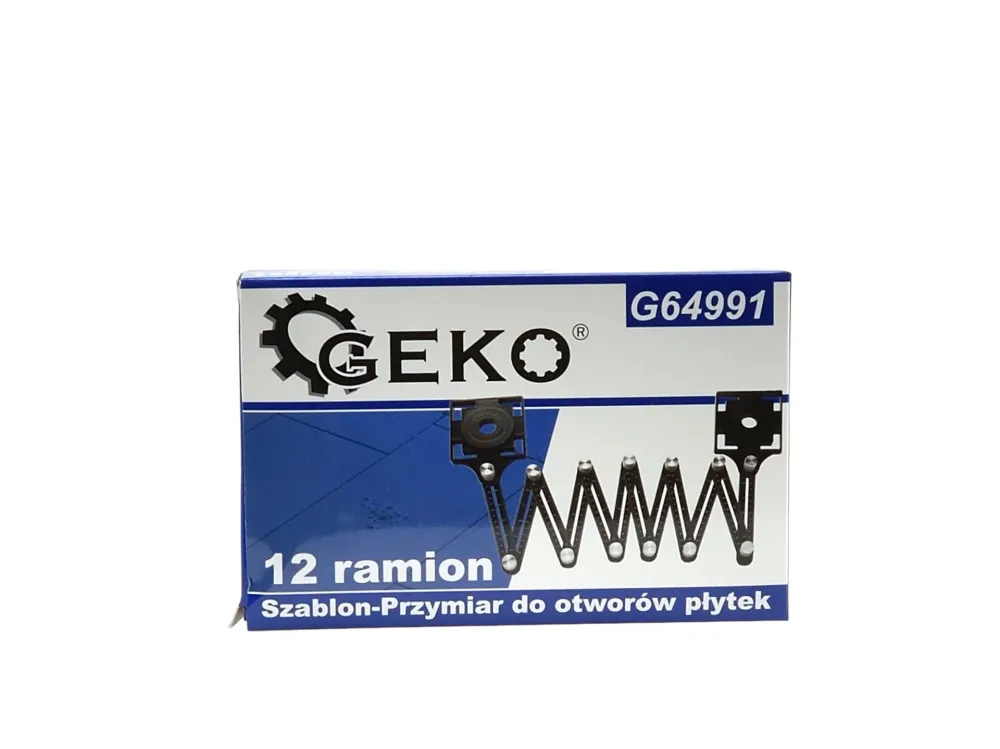Sablon extensibil pentru gaurire, 12 brate, Geko, G64991