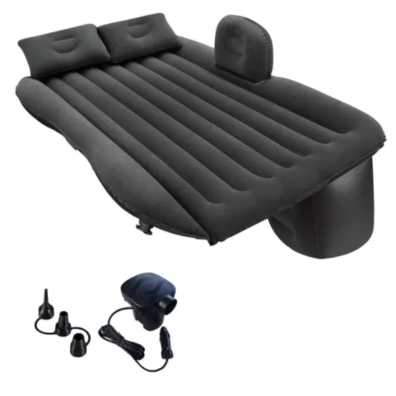 Saltea Auto Gonflabila cu 2 Perne Incluse + Pompa De Umflat