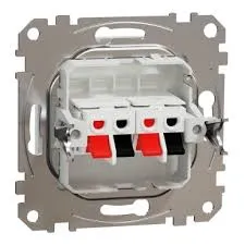 SDD111411 PRIZA DUBLA PT DIFUZOARE ALB