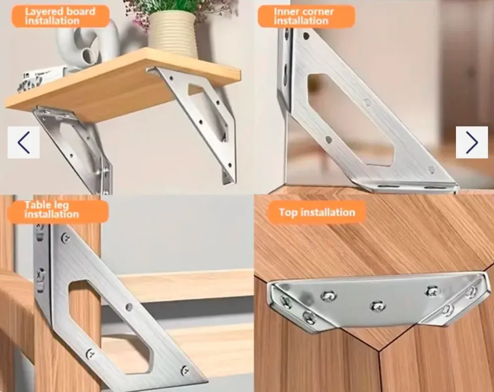Set 10x suporti trapez pentru fixare la 90, cu suruburi