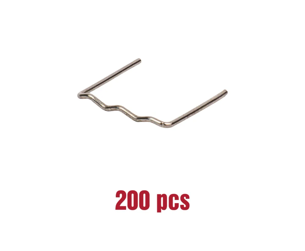 Set 200 capse W pentru aparat de lipit plastic, 0.6 mm, Raider 076215