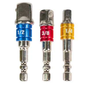 Set adaptoare chei tubulare, 1 / 2", 3 / 8", 1 / 4", 3 elemente, Topmaster 330312