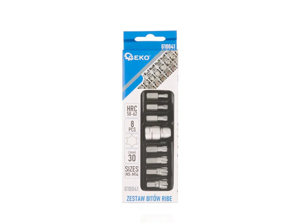 Set biti RIBE, M5-M14, 8 elemente, Geko G10041