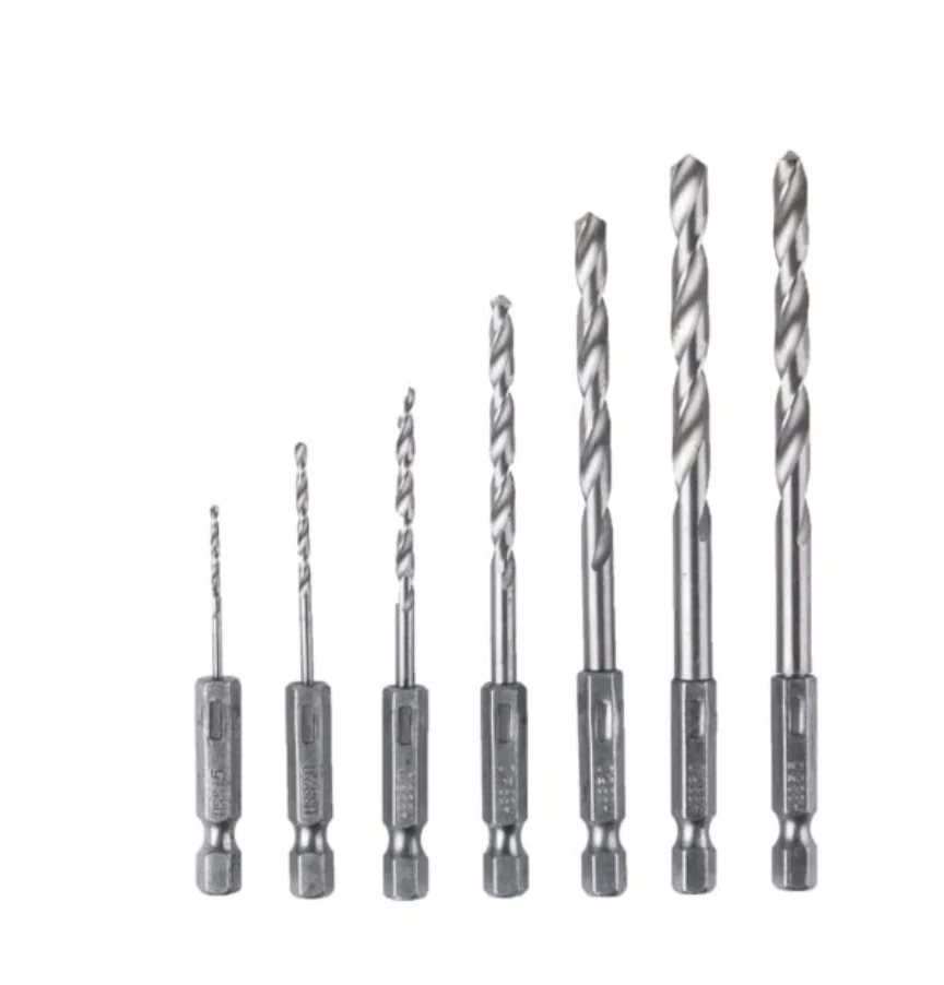 Set 7x burghie cu coada hexagonala, prindere bit 1.5-6 mm