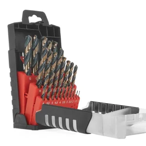Set burghie pentru metal HSS, 1 - 13 mm, 25 elemente, Tvardy T02002