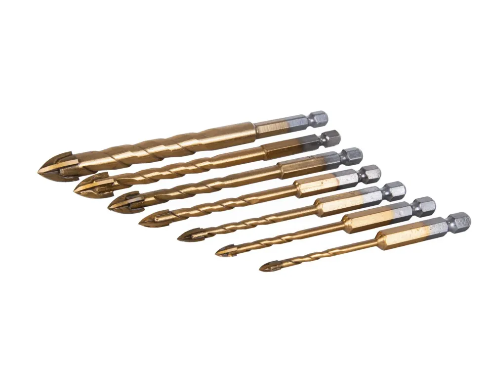 Set burghie pentru sticla si ceramica, 7 elemente, Geko G39700