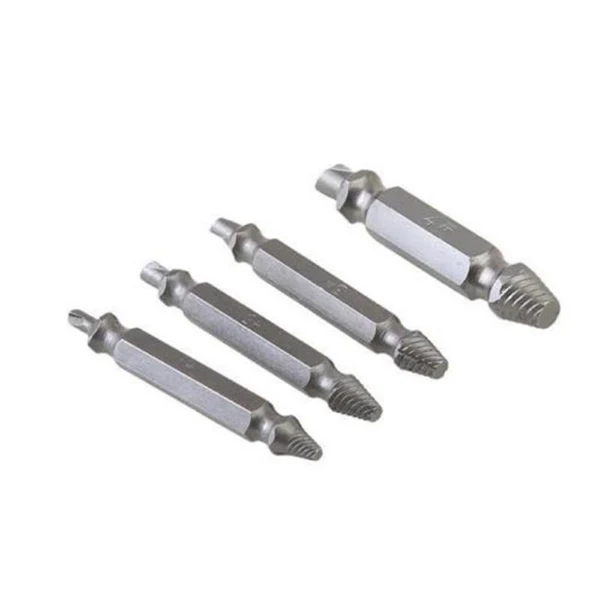Set de 4 burghie pentru suruburi defecte + Set 2 chei universale