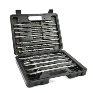 Set burghiu si dalta SDS Plus, 17 bucati, Geko G40035
