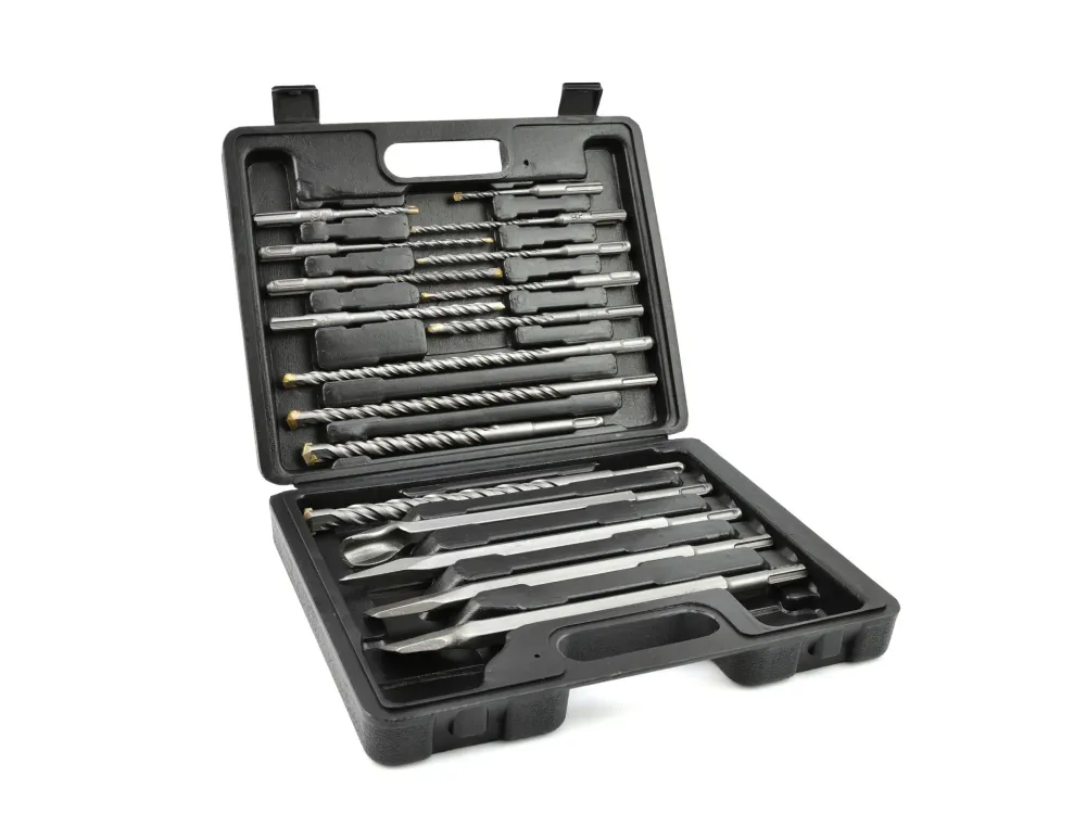 Set burghiu si dalta SDS Plus, 17 bucati, Geko G40035