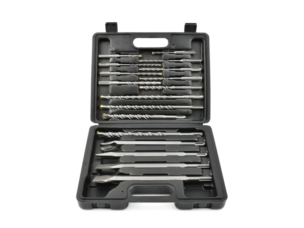 Set burghiu si dalta SDS Plus, 17 bucati, Geko G40035