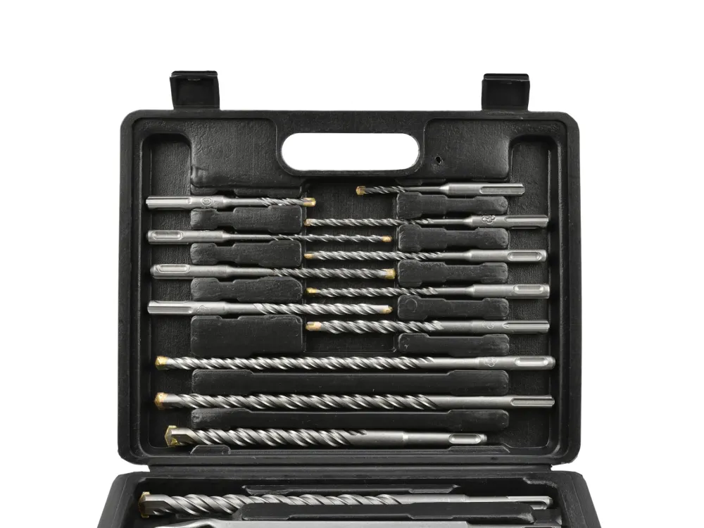 Set burghiu si dalta SDS Plus, 17 bucati, Geko G40035