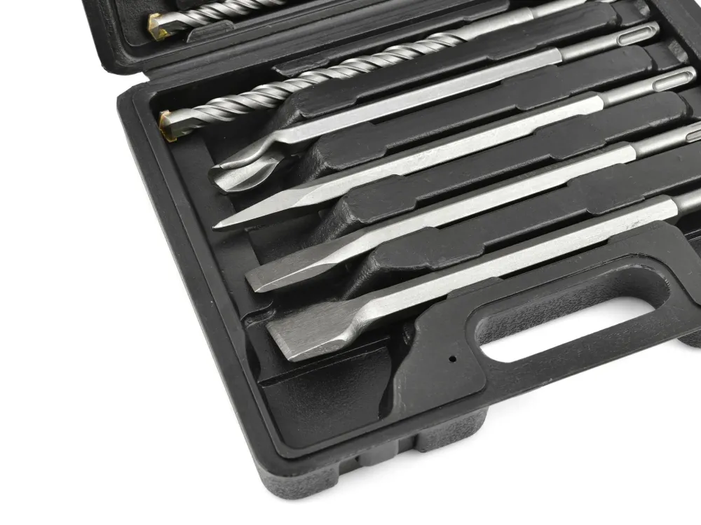 Set burghiu si dalta SDS Plus, 17 bucati, Geko G40035
