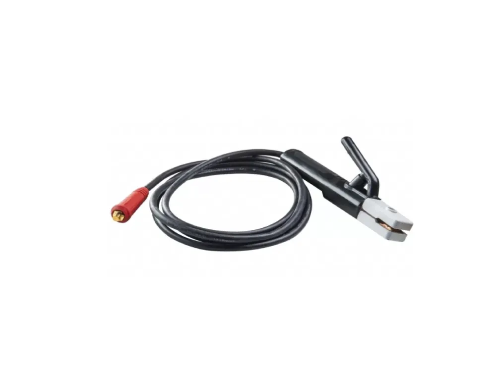 Set cablu sudura 16mm2 3m cleste pentru electrozi si cupla, Raider 138343