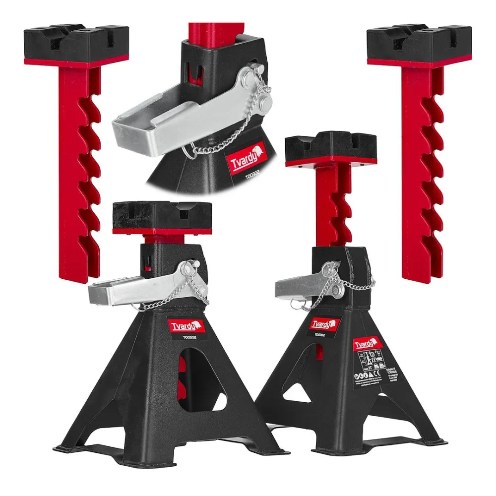 Set 2 capre auto cu mecanism de blocare, 3 T, Tvardy T00302