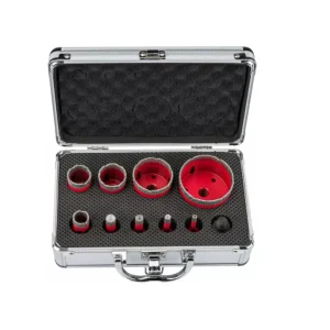 Set carote diamantate, 6-68 mm, HEX, M14, 9 elemente, Red Technic RTZOD0046