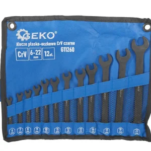 Set chei combinate, 6-22 mm, 12 elemente, negru, Geko G11260
