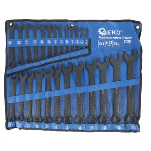 Set chei combinate. 6-32 mm, negru, 25 elemente, Geko G11261