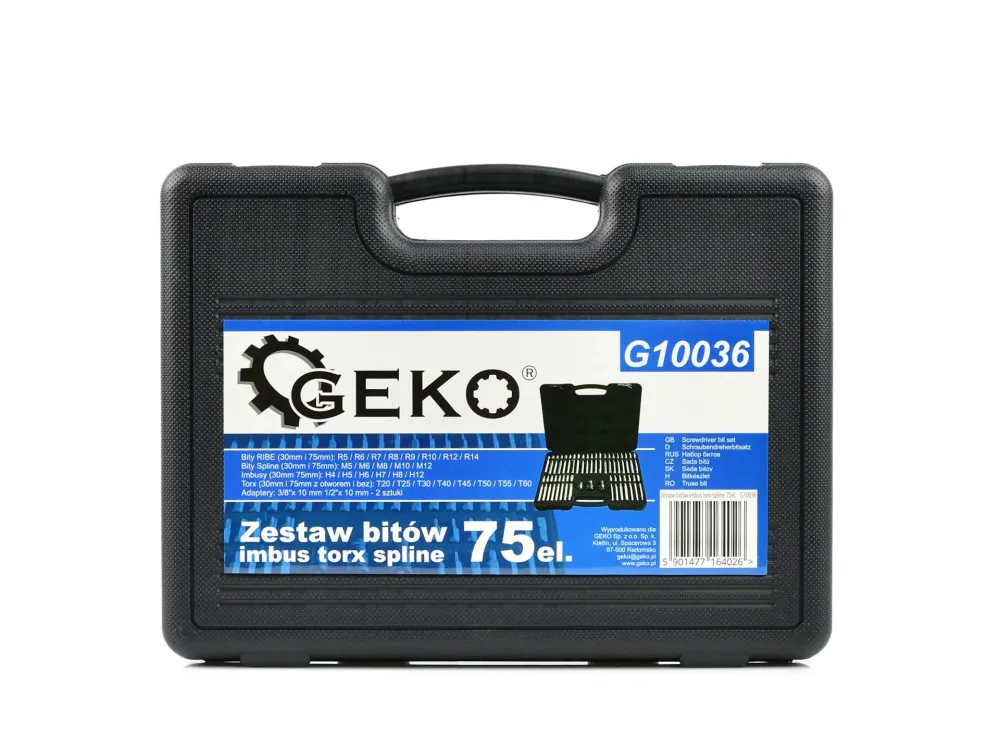 Set chei, 75 elemente, Geko G10036