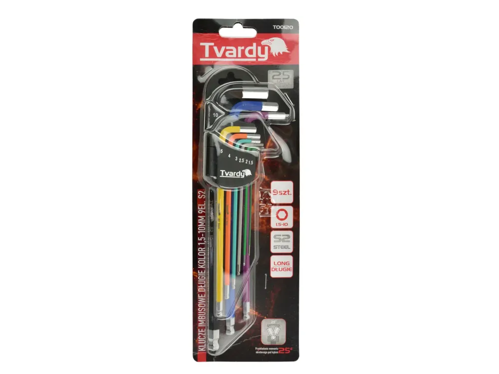 Set chei imbus torx, 1.5-10 mm, 9 elemente, Tvardy T00120