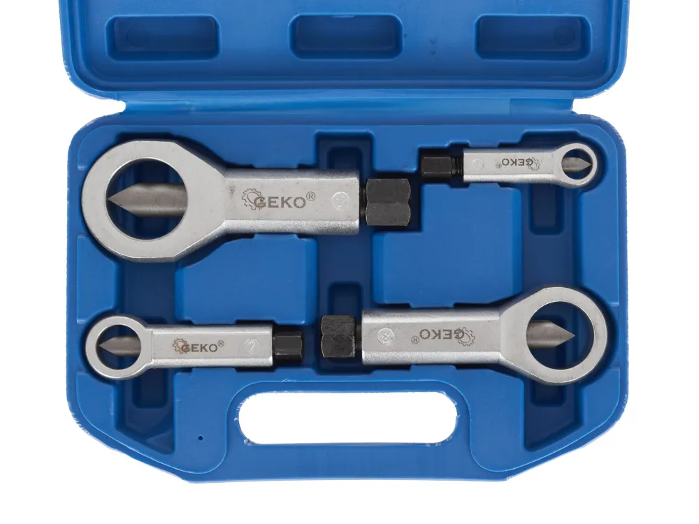 Set chei pentru despicare piulite, 4 elemente, 9-27 mm, Geko G38595