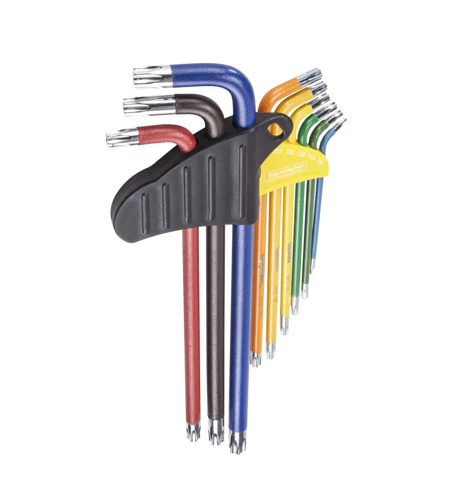 Set 9 chei torx T10-T50 extra lungi color, Topmaster 390174