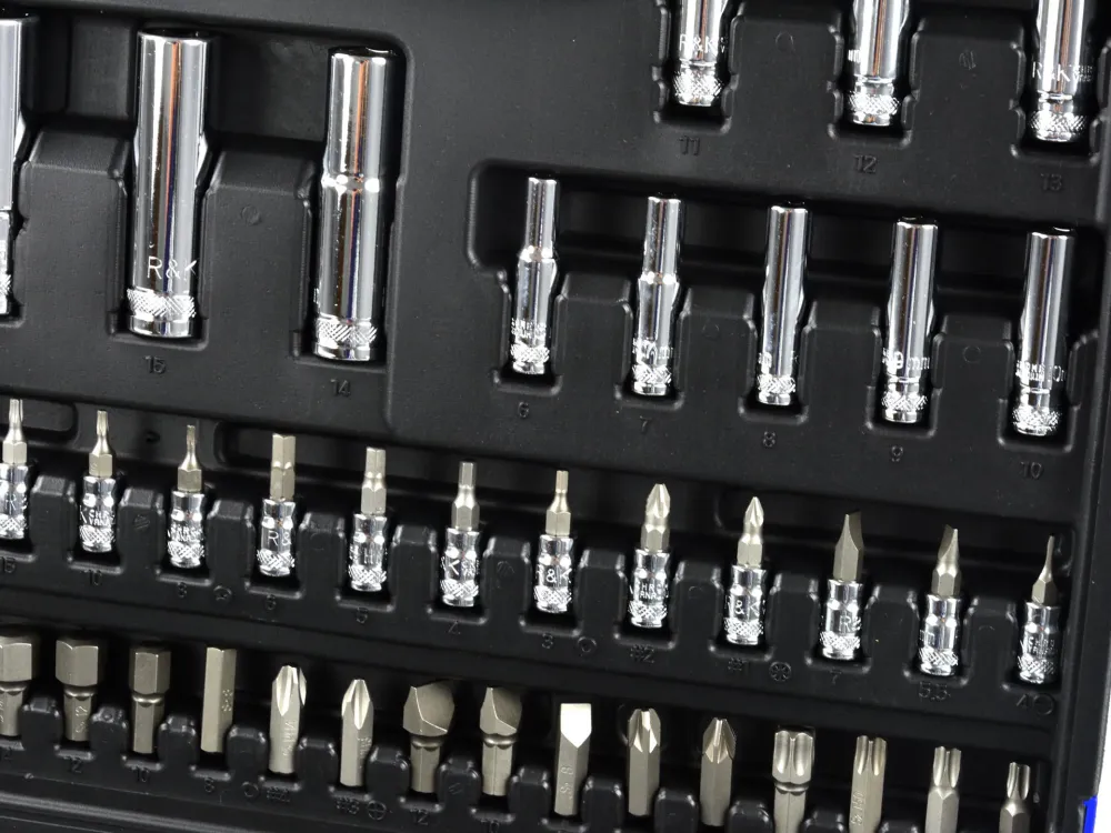Set chei tubulare profesionale, 94 elemente, 1/4"- 1/2", R&K RK00201