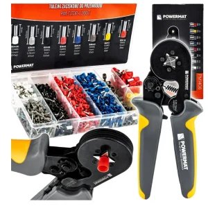 Set cleste pentru sertizare cu mansoane PM-ZDTK-175T, 1200 bucati, Powermat PM1408