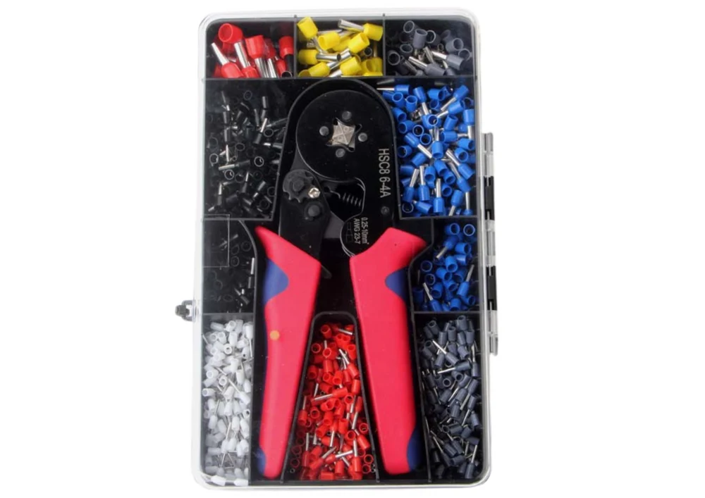 Set cleste de sertizare cu accesorii, 1200 bucati, Lean 20817