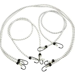 Set 4 coarde elastice pentru fixarea bagajelor, 10 mm x 150 cm, Geko G02396