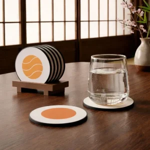 Set coastere sushi cu suport tip zanco japonez