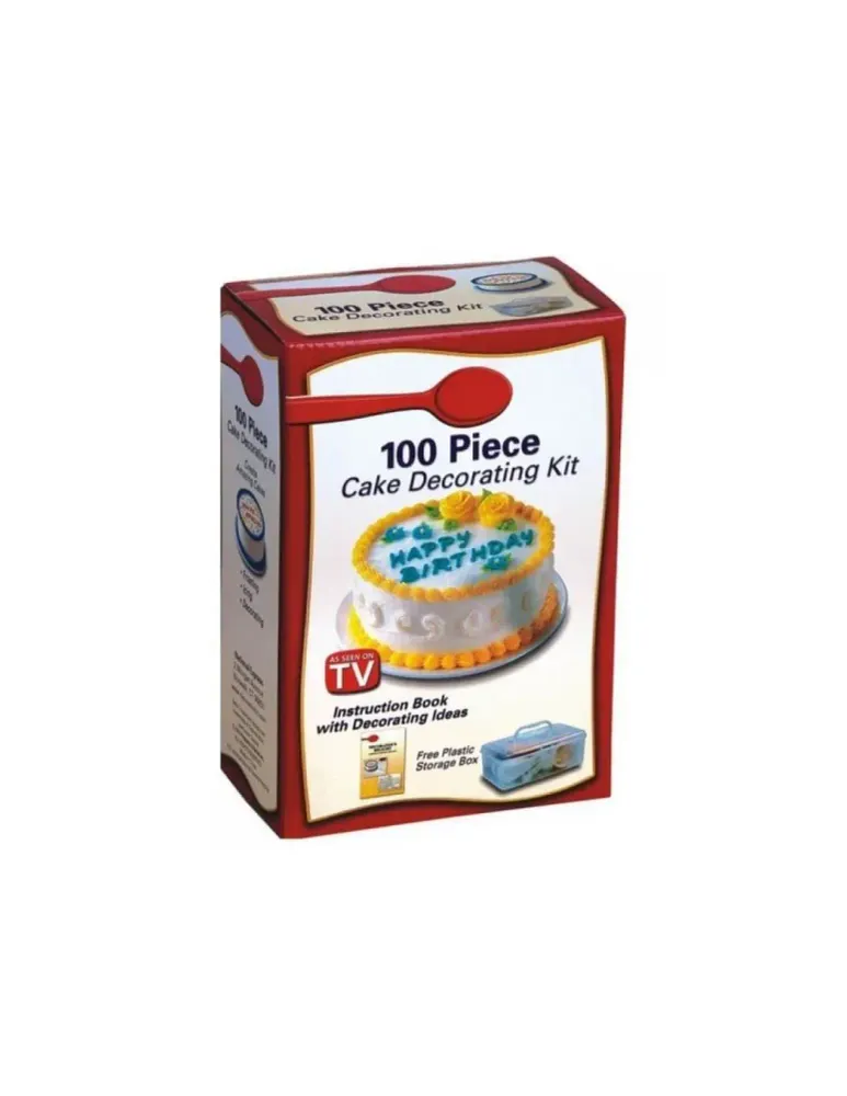 Set cofetarie: 3 tavi forme diferite + kit decorare 100 piese