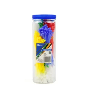 Set coliere colorate nylon, 600 elemente, Geko G17191