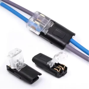 Set 2x conectori liniari fire, mufe clic 18-22 AWG