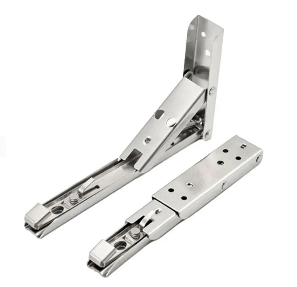 Set 2x console metalice reglabile si pliabile, rabatante pt. polite, rafturi
