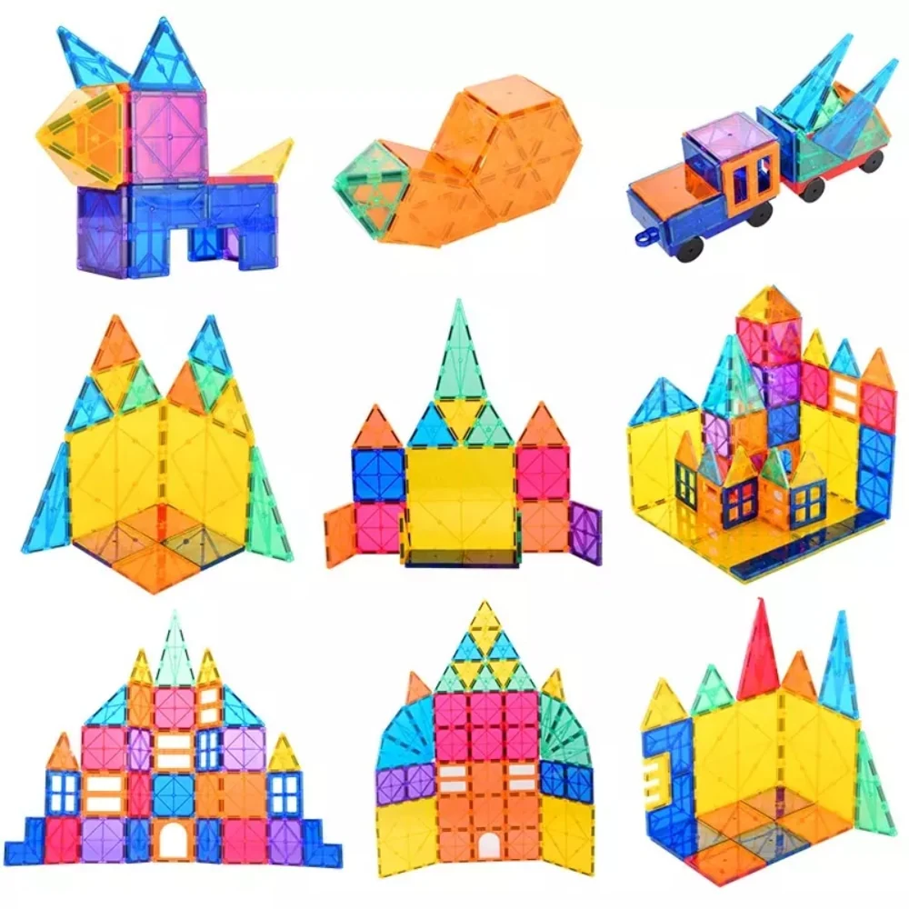 Set de constructie magnetic - 120 buc