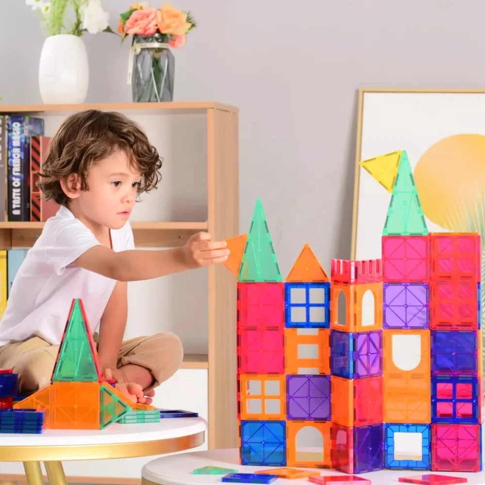 Set de constructie magnetic - 120 buc