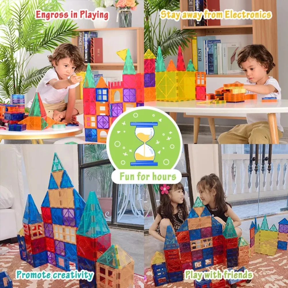 Set de constructie magnetic - 120 buc