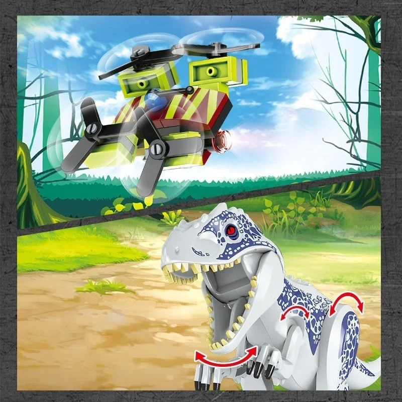 Set de cuburi Dinosaur World 528 piese