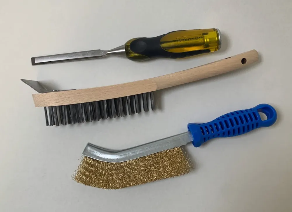 Set de curățare în 3 piese pentru sobe cu ulei și vase de arzător