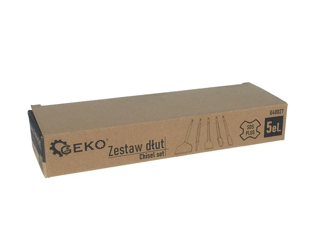 Set dalti SDS-plus, 5 elemente, Geko G40027