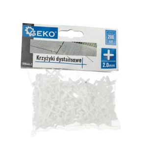 Set distantiere tip cruce pentru gresie si faianta, 2 mm, 200 elemente, Geko G00444-2